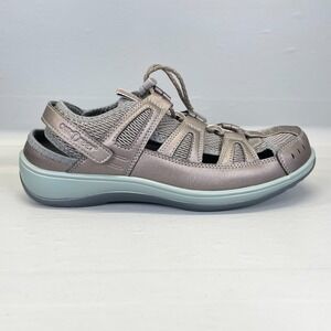 OrthoFeet Verona 997 Sandals Womens Size 10 (2E) Pewter Casual Orthopedic Shoes
